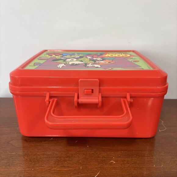 Vintage Aladdin Disney Goof Troop Plastic Red Lunch Box - Picture 5 of 12